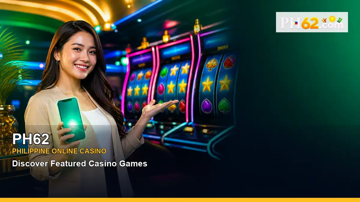 PH62 featured slots and live casino guide for Philippine players with featured game highlights